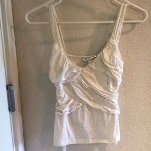 White Bebe top